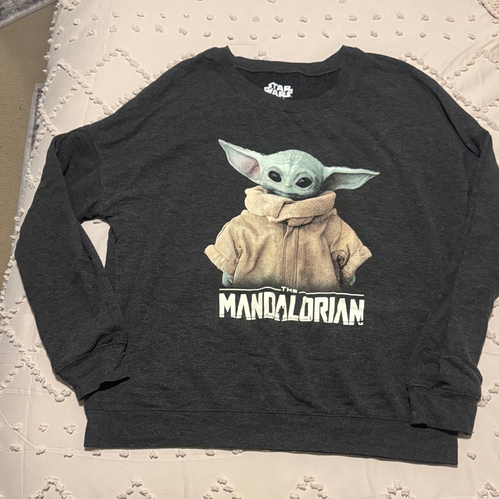 Star Wars The Mandalorian Charcoal Sweatshirt